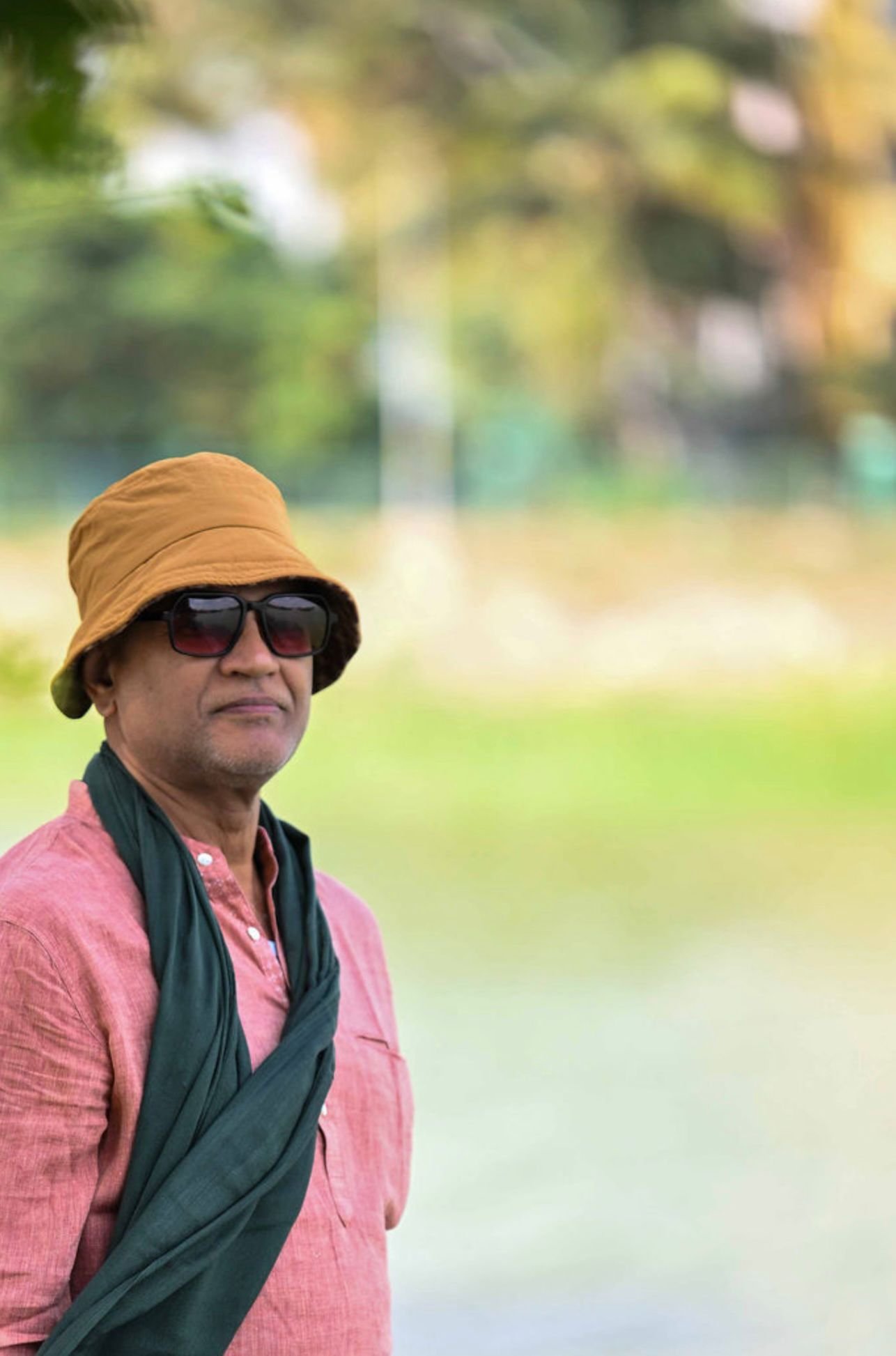 Rajesh Anand sharing a quiet moment from his spiritual journey