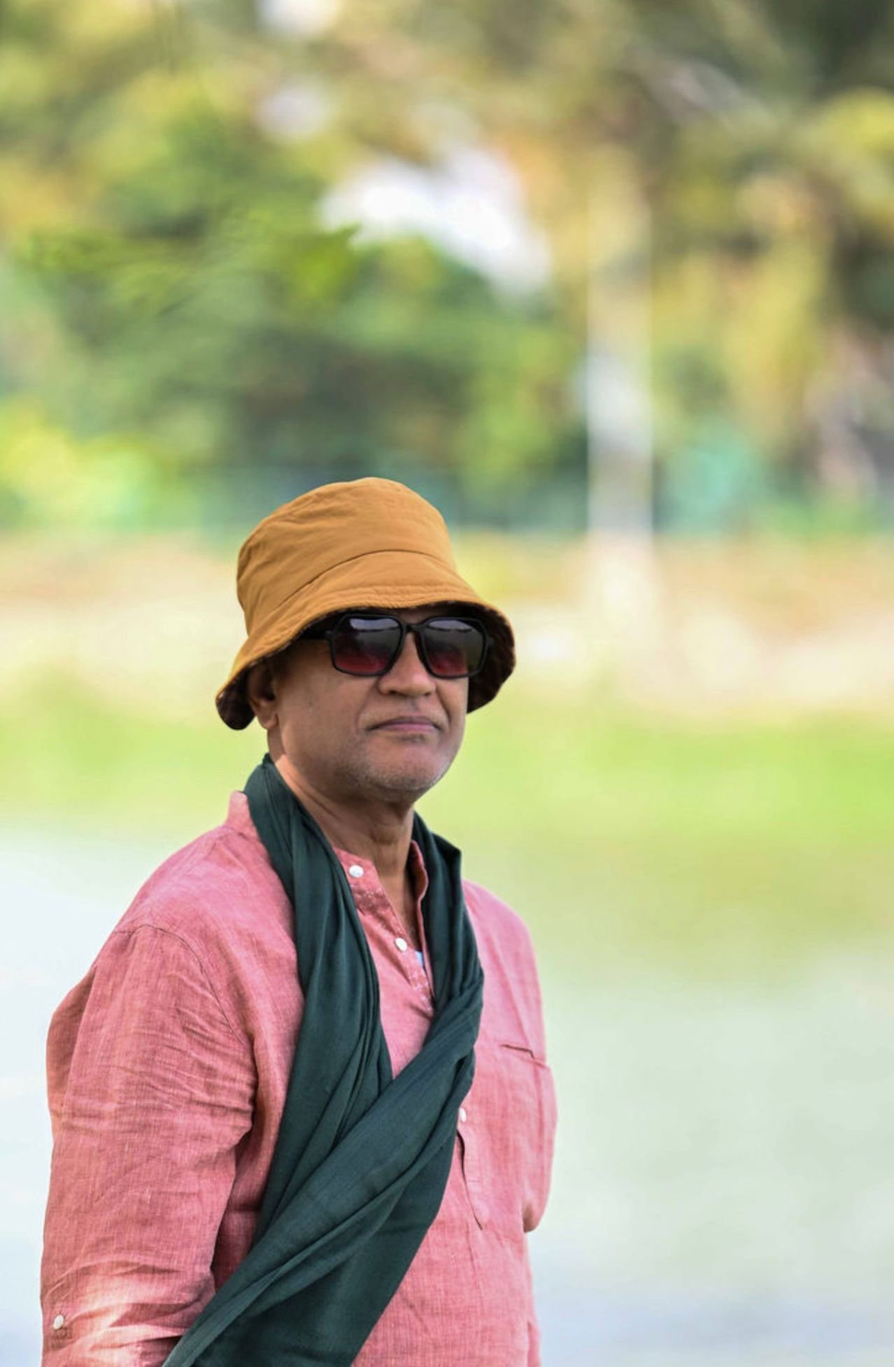 Rajesh Anand sharing a quiet moment from his spiritual journey