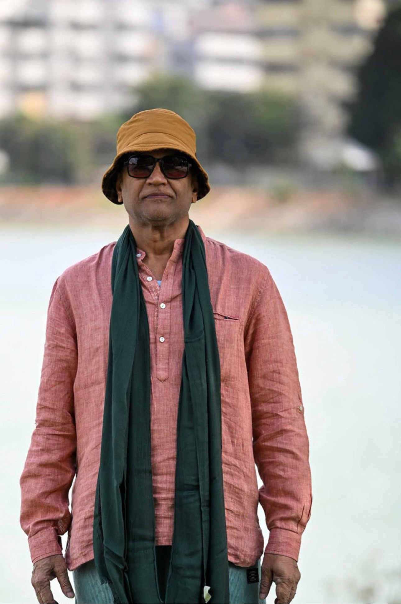 Rajesh Anand sharing a quiet moment from his spiritual journey