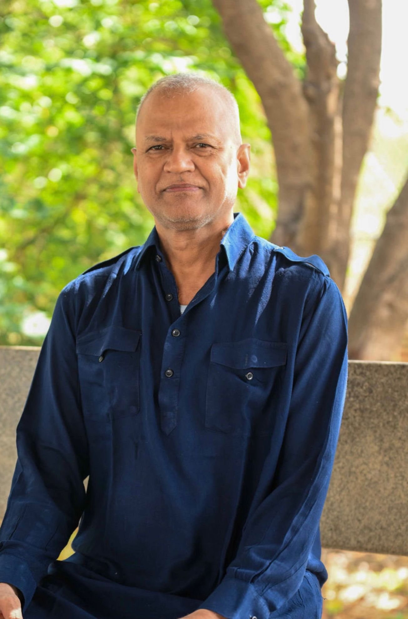 Rajesh Anand sharing a quiet moment from his spiritual journey