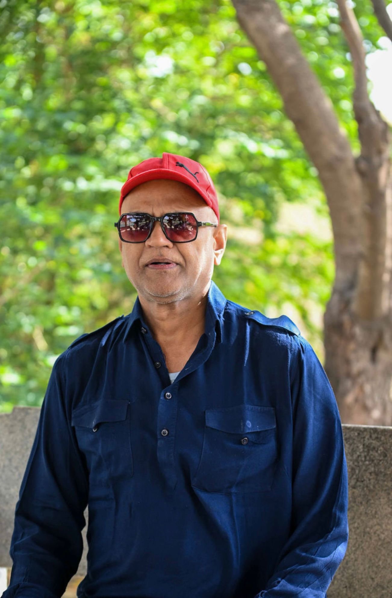 Rajesh Anand sharing a quiet moment from his spiritual journey