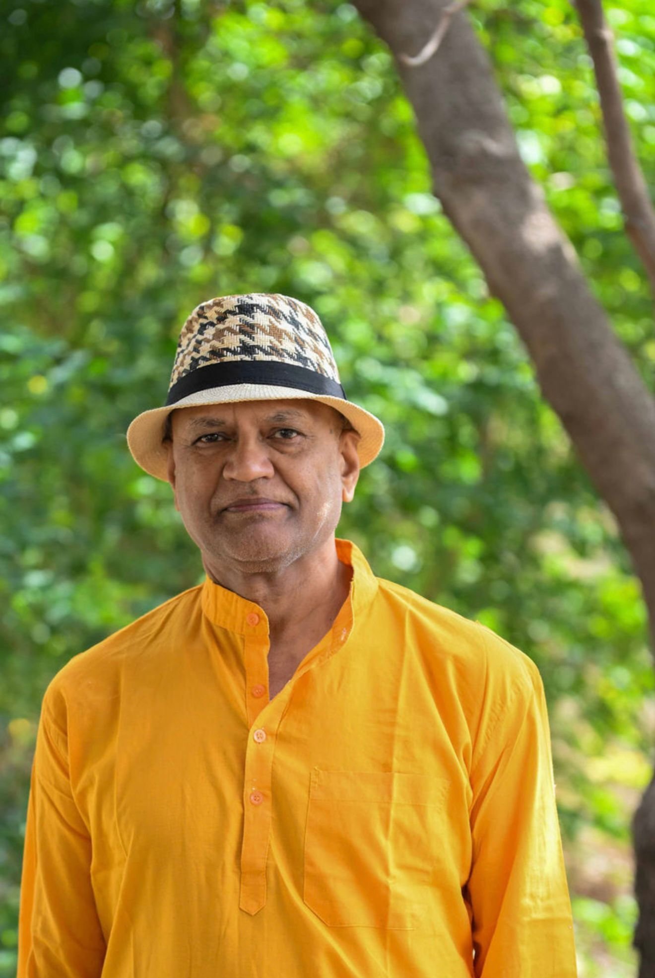 Rajesh Anand sharing a quiet moment from his spiritual journey